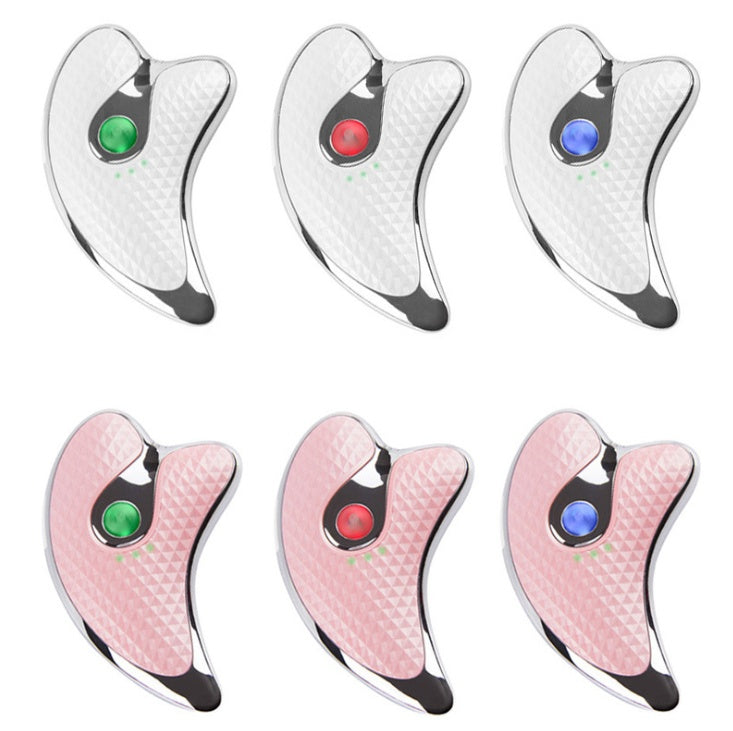 4-in-1 Face & Neck Guasha Massager with Red & Blue Light Therapy