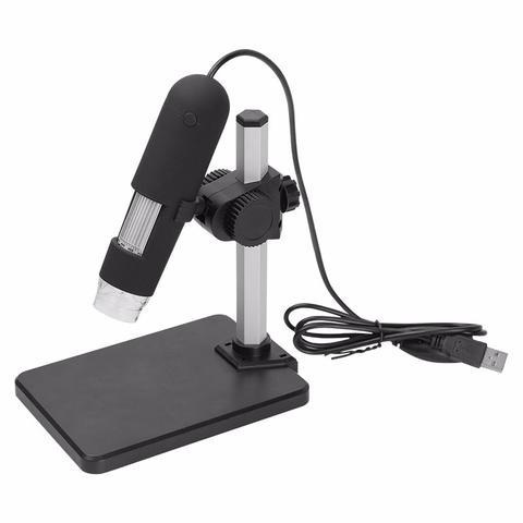 Caméra microscope USB avec grossissement 1000X, 8 lumières LED et résolution 640x480
