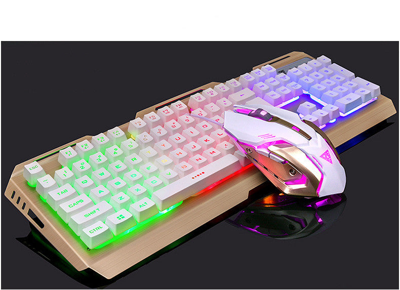 Clavier de jeu USB filaire pour ordinateur portable et de bureau avec rétroéclairage