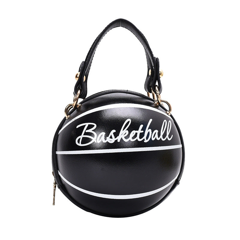 Sacs ronds personnalisés en polyuréthane avec fermeture éclair pour le basketball et le football féminin