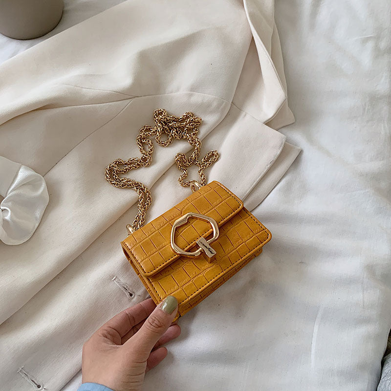 Western style one shoulder messenger small square bag