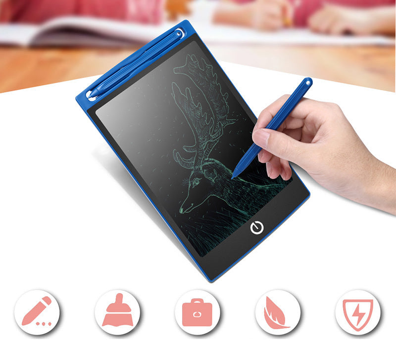 LCD Writing Tablet 150x122mm with Erase Button and Pressure Sensing