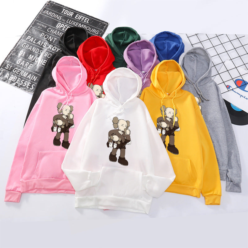 Rosane Rozendruk Cartoon Print Hooded Sweatshirt for Women