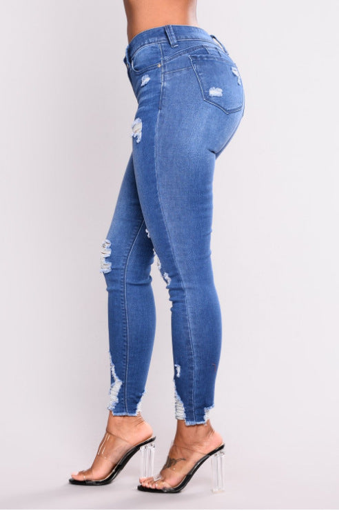 High Waist Stretch Slim Pencil Pants