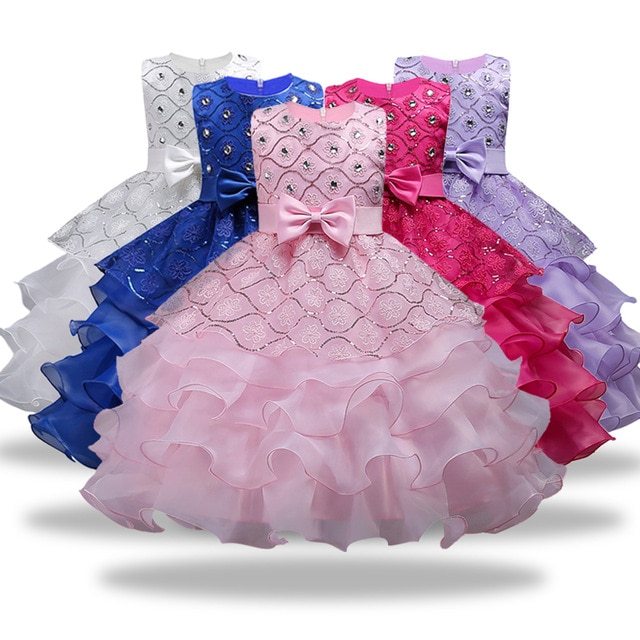 Girls' Princess Dress Sequined Tutu Skirt for Ages 3-8