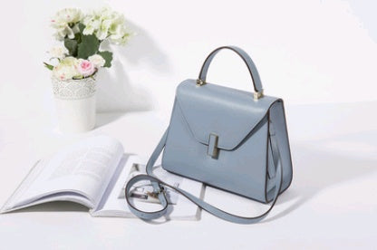 Spring Summer Portable Leather Shoulder Messenger Handbag