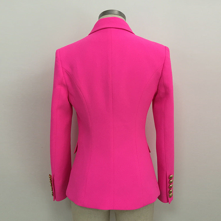 Double Breasted Phosphor Powder Cotton Suit