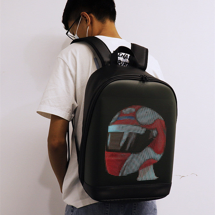 Waterproof Smart Advertising Backpack with LED Display 20-35L