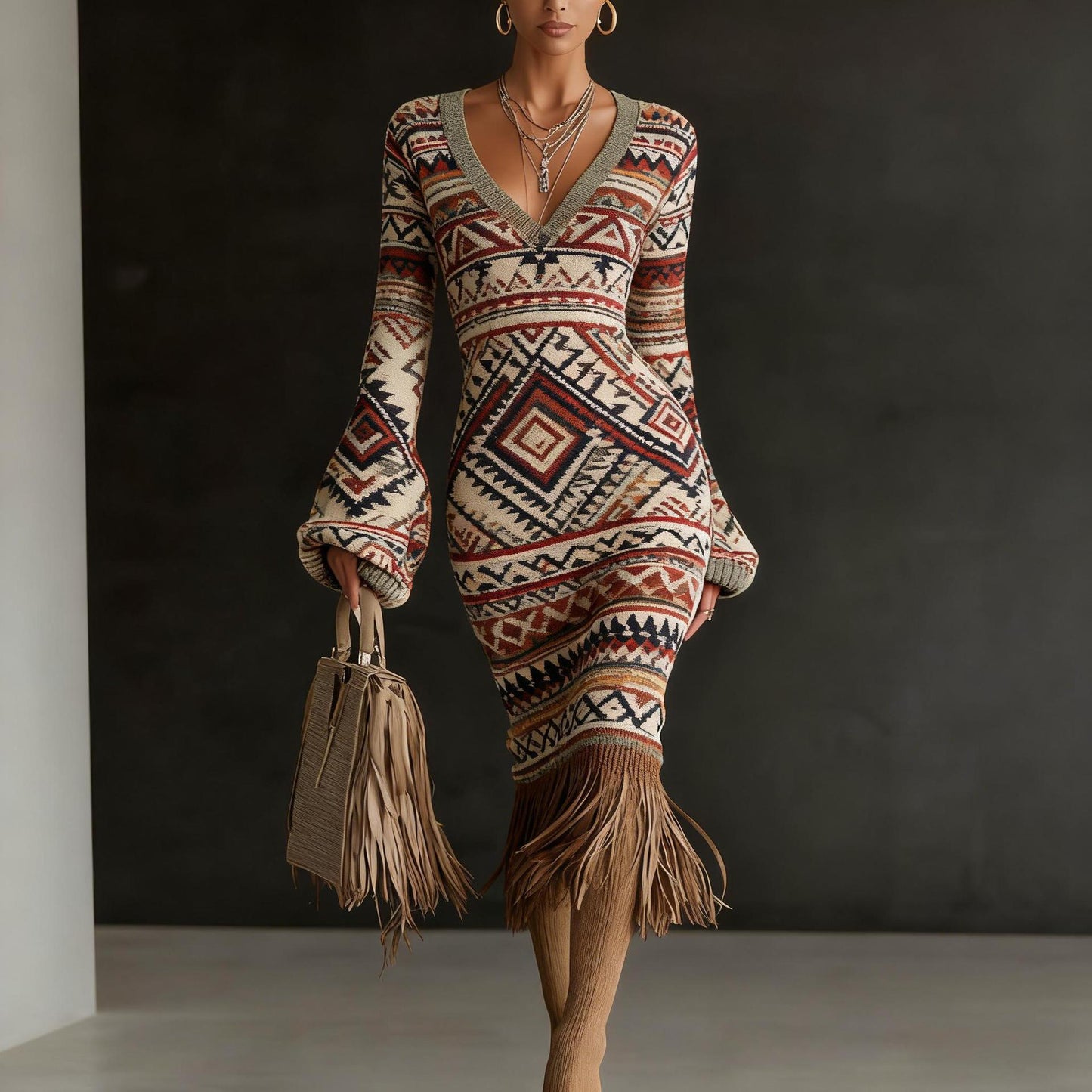 Robes pull en maille créatives pour femmes