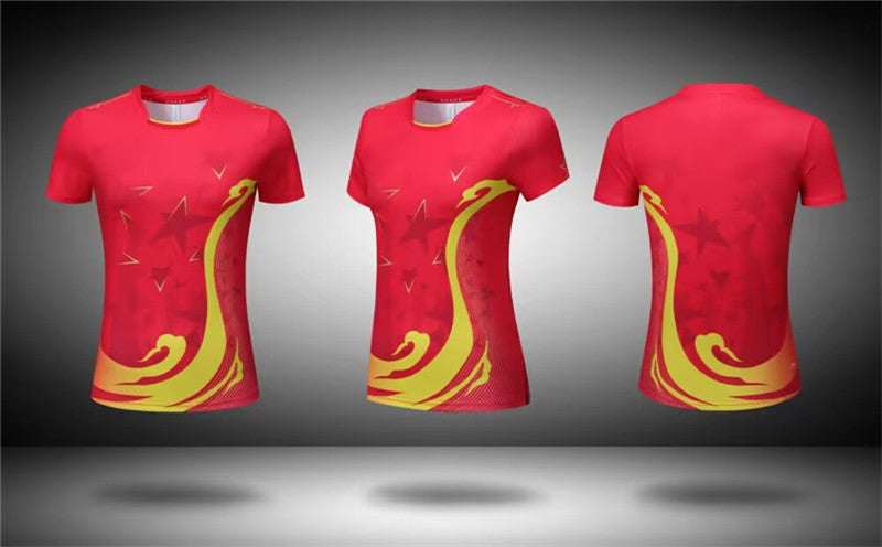 Badminton Volleyball Table Tennis Short-Sleeve Sportswear Set