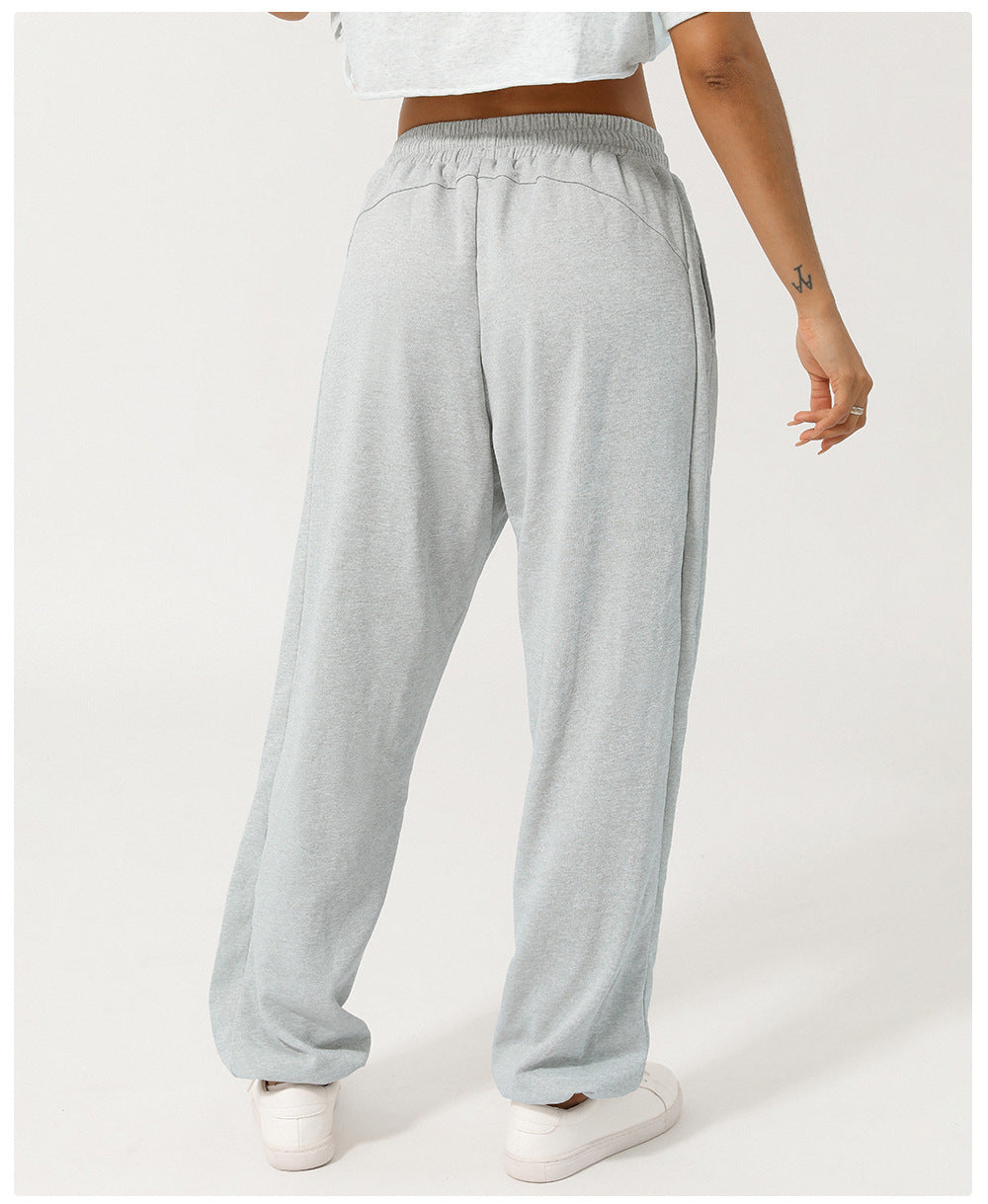 European And American Loose Tappered Track Sweatpants