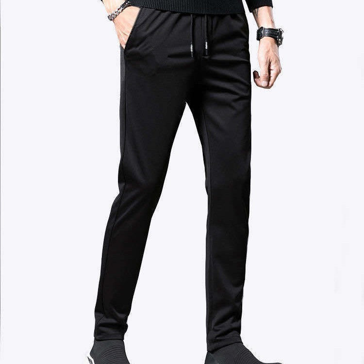 Breathable Thin Straight Pants for Men with High Elasticity
