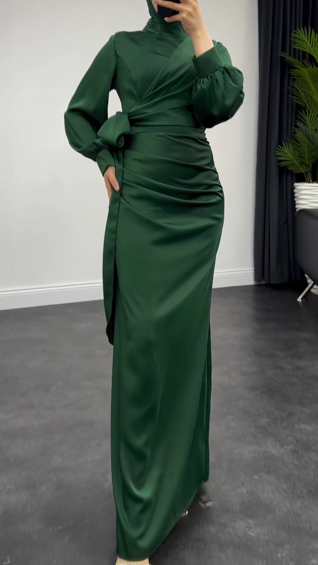 Robe moulante taille haute