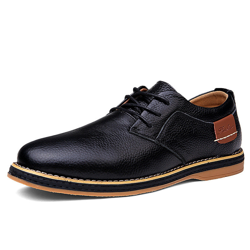 Chaussures britanniques en cuir grande taille pour homme, pointure 48, noir marron bleu