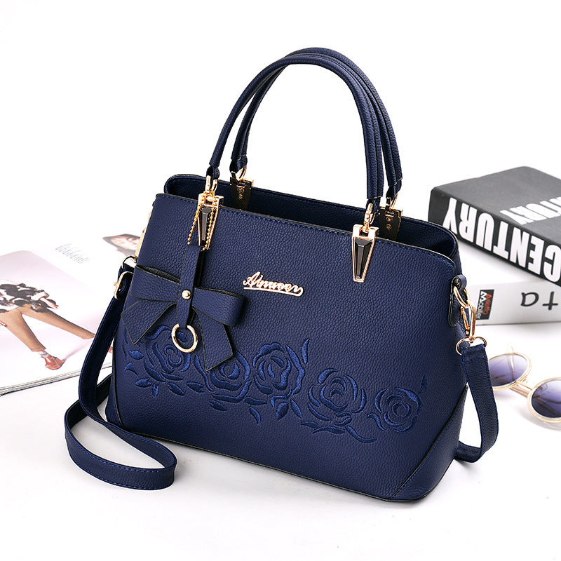 Women’s Leather Messenger Bag Wallet with Tassel and Zipper Closure