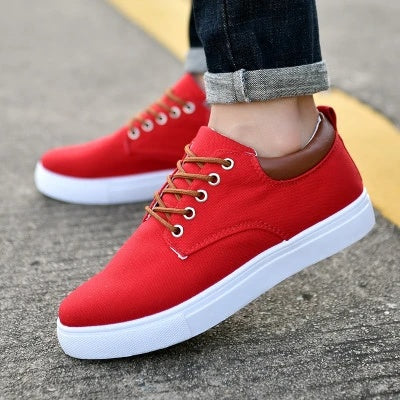 Breathable Mens Casual Canvas Sport Shoes with Rubber Sole