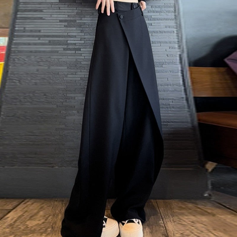 Plus Size Wide-Leg Autumn Trousers for Women