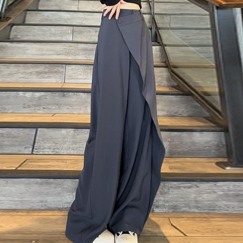 Plus Size Wide-Leg Autumn Trousers for Women