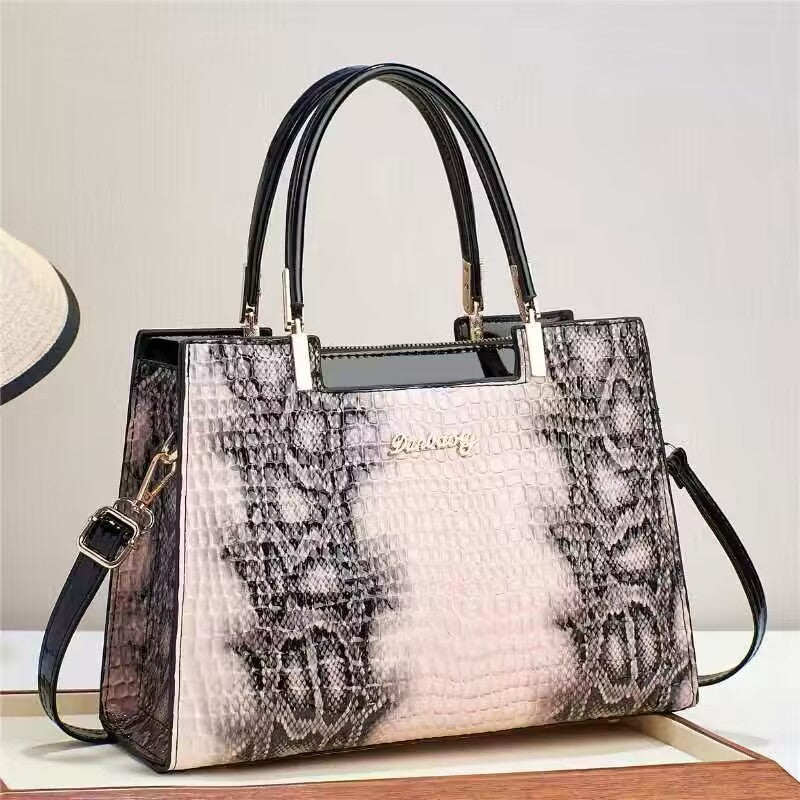 Grands sacs à main tendance en PU pour femmes avec poche intercalaire, 30x22x12cm