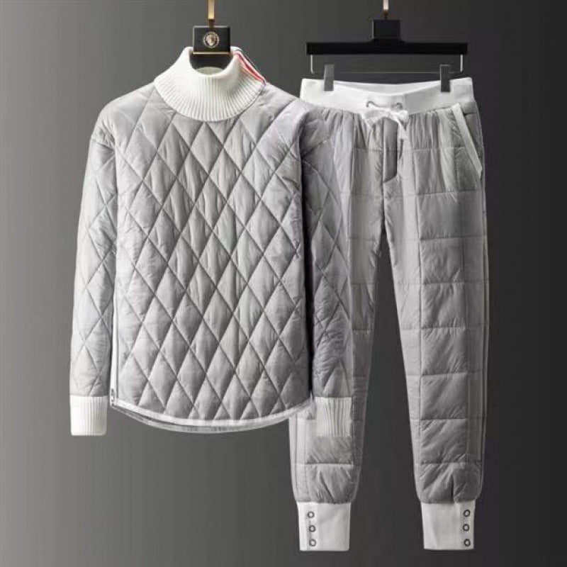 Men's Outdoor Turtleneck Pullover Down Cotton-Padded Jacket