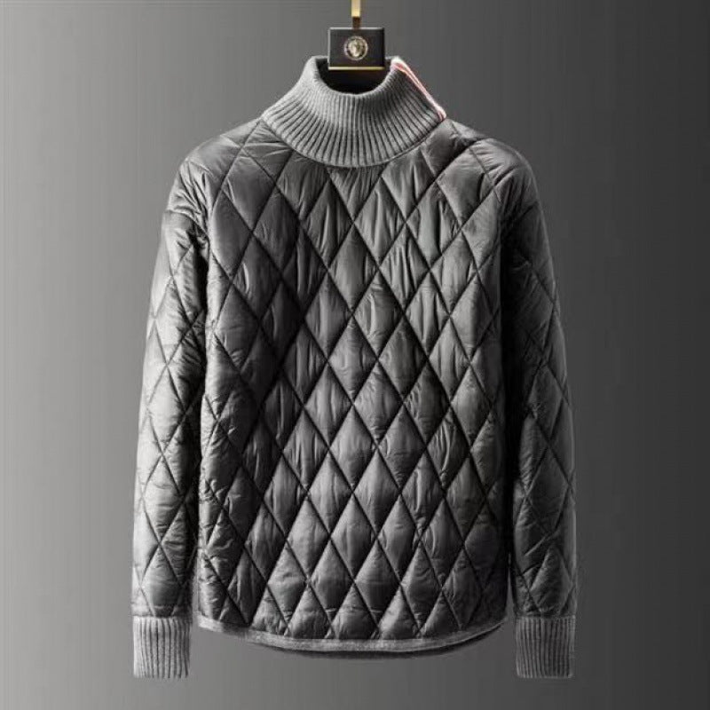 Men's Outdoor Turtleneck Pullover Down Cotton-Padded Jacket