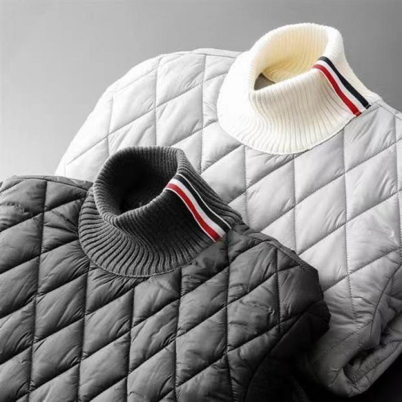 Men's Outdoor Turtleneck Pullover Down Cotton-Padded Jacket