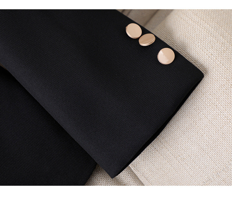 Veste de tailleur slim décontractée pour femme