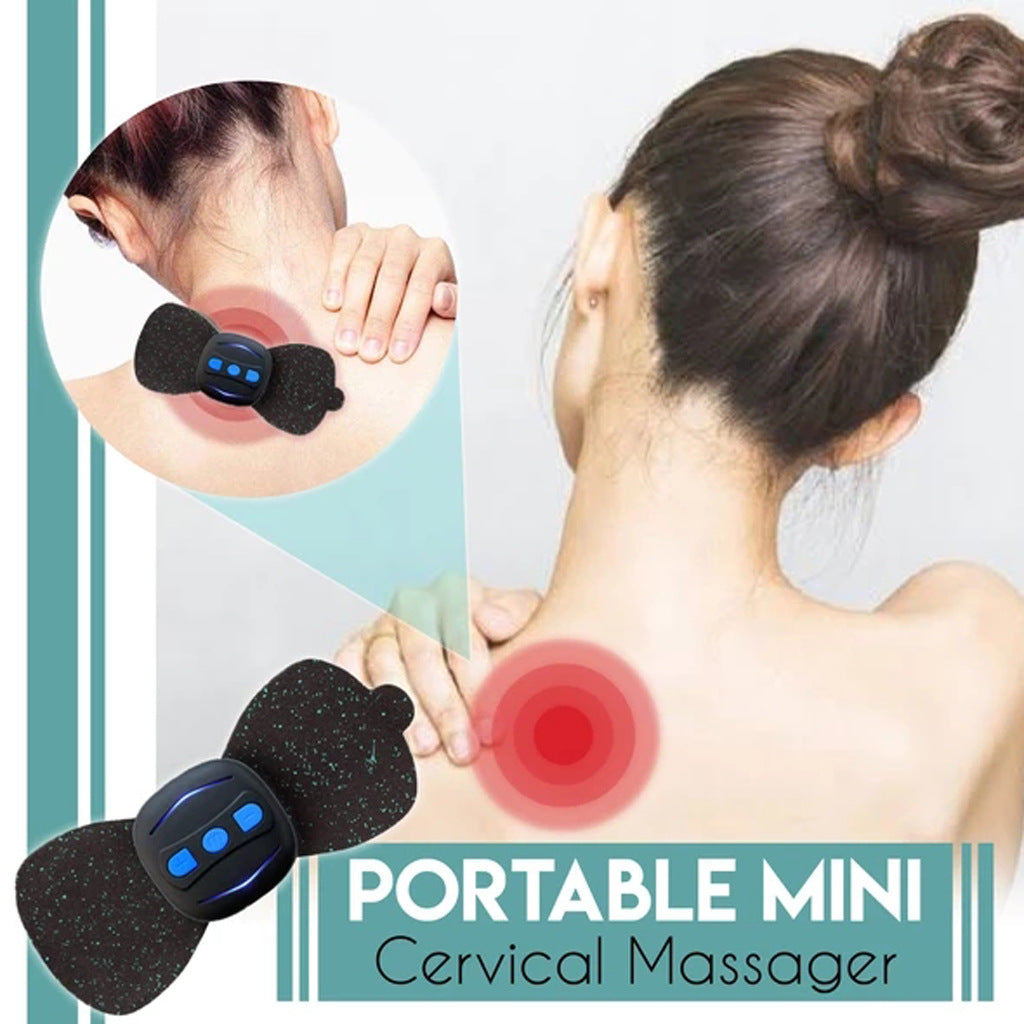 Appareil de massage portable rechargeable, mini-masseur cervical, patchs de massage pour les vertèbres cervicales, instrument de physiothérapie