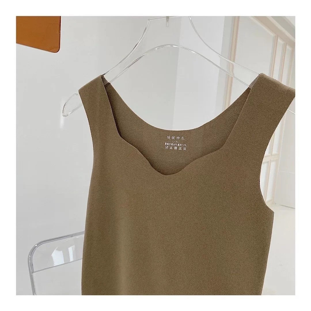 Double-sided Heating Dralon Thermal Vest Women's Underwear