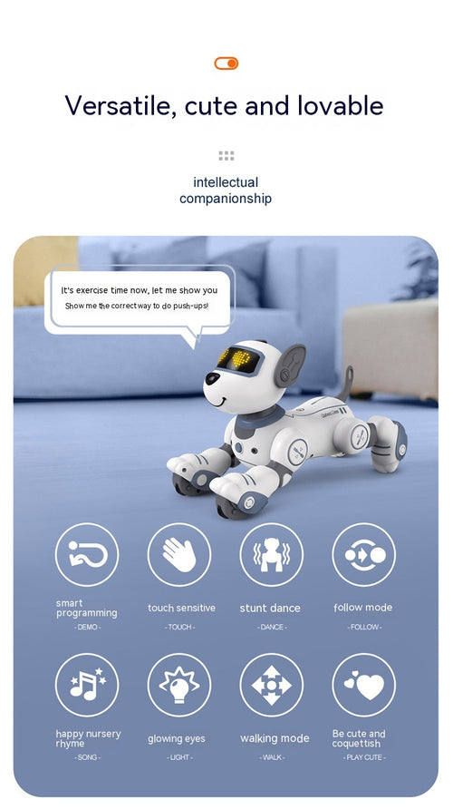 Chien robot intelligent télécommandé électrique cascadeur