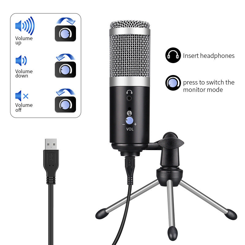 Computer Microphone 150mm Height, 68dB S/N Ratio, -47dB Sensitivity