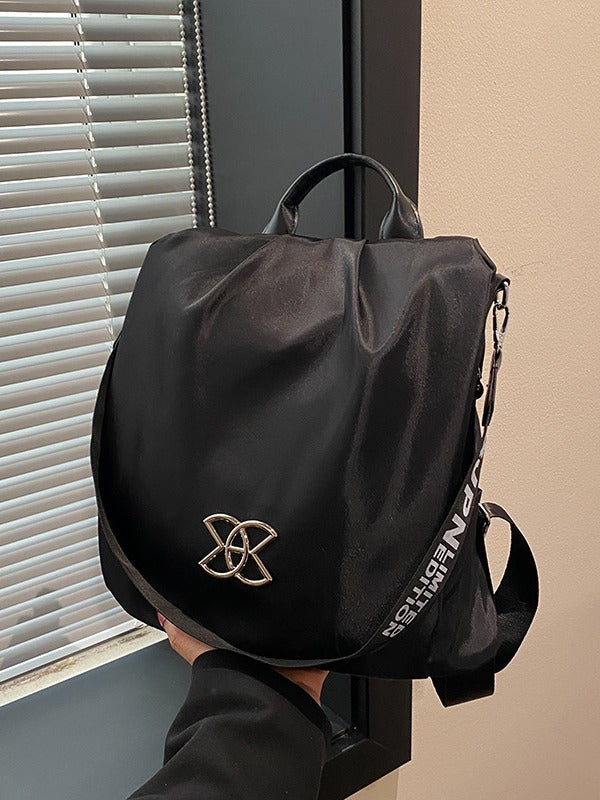 Women’s Large Capacity Trendy Backpack Waterproof PU 32x31x14cm