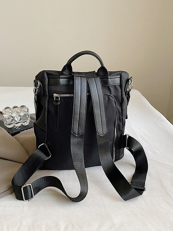Women’s Large Capacity Trendy Backpack Waterproof PU 32x31x14cm