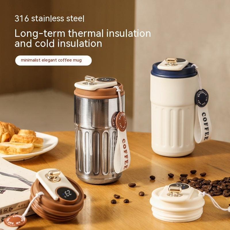 Smart Thermal Bottle 450ML with Temperature Display – Hot & Cold Insulated