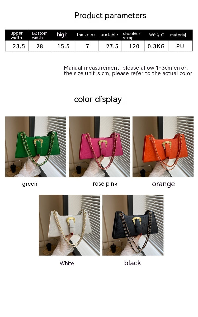 Women's PU Small Square Crossbody Shoulder Bag Casual Fashion Chain