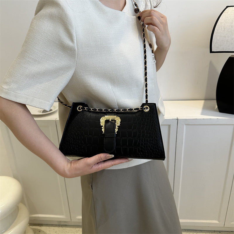 Women's PU Small Square Crossbody Shoulder Bag Casual Fashion Chain