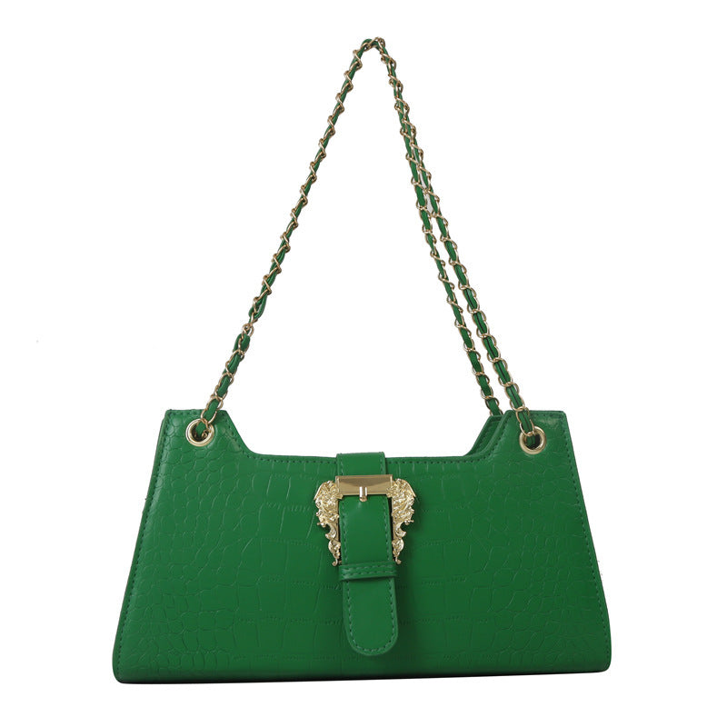 Women's PU Small Square Crossbody Shoulder Bag Casual Fashion Chain