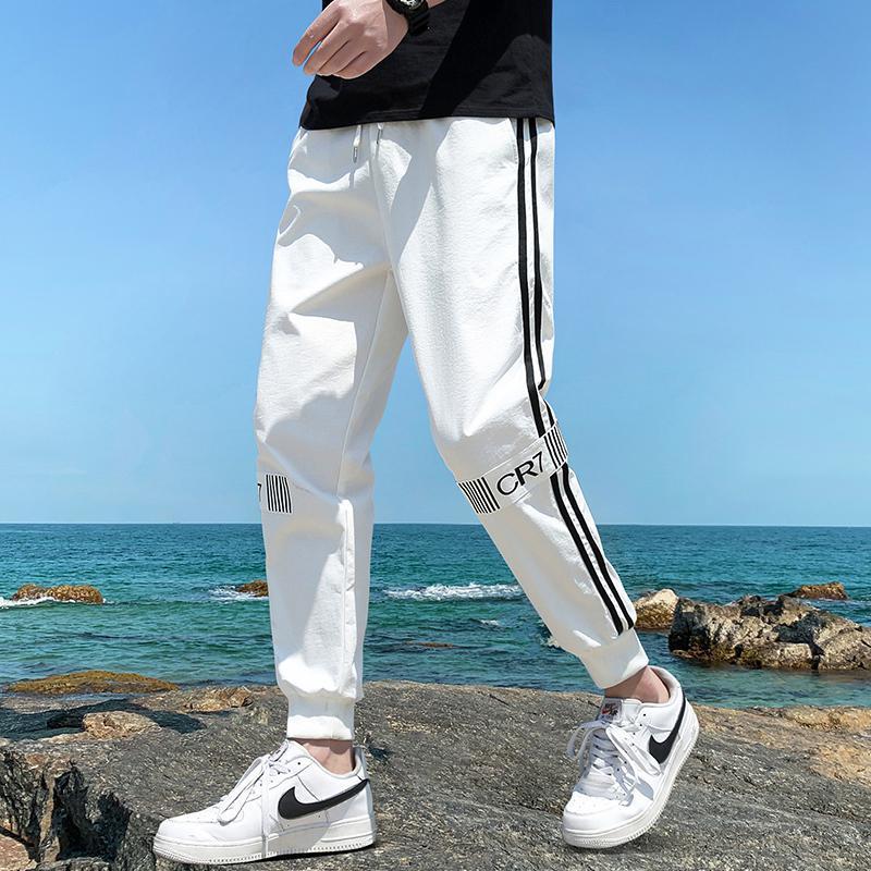 Men's Spring Mid-Waist Cropped Leisure Pants