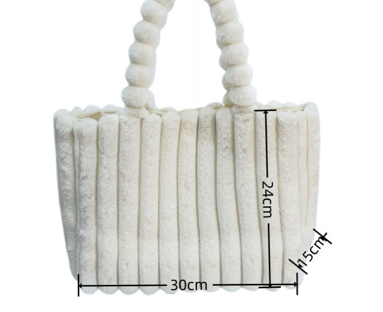 Women's Plush Fur Crossbody Bag - All-Matching Colors
