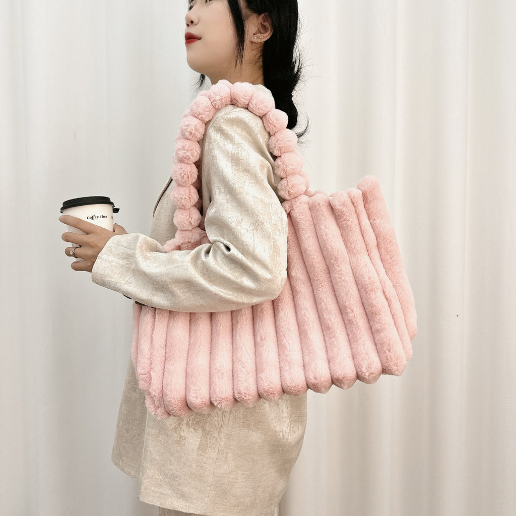Women's Plush Fur Crossbody Bag - All-Matching Colors