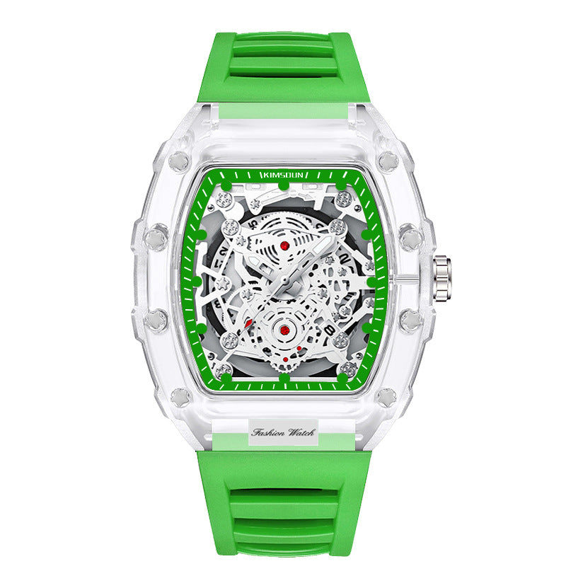 Fashionable Transparent Men’s Waterproof Quartz Watches
