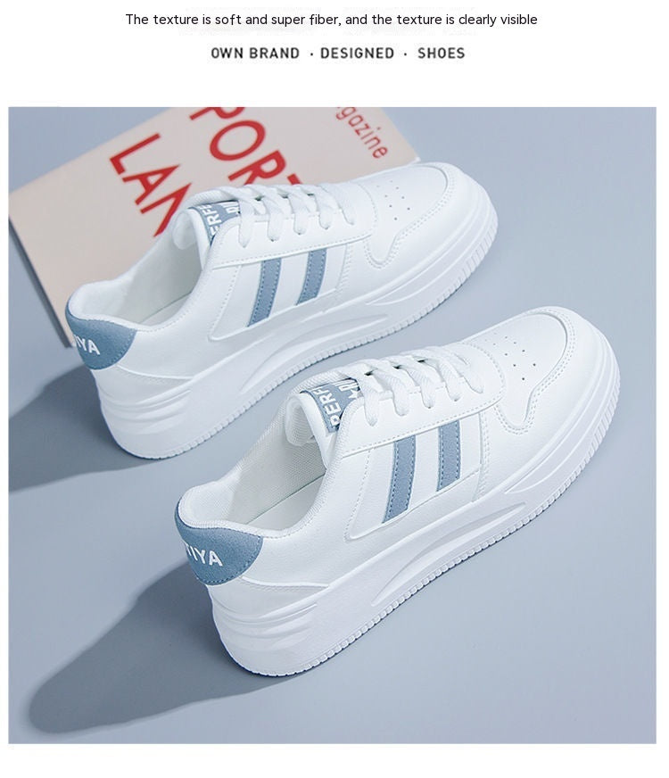 Casual Sports Leather Summer White Sneakers