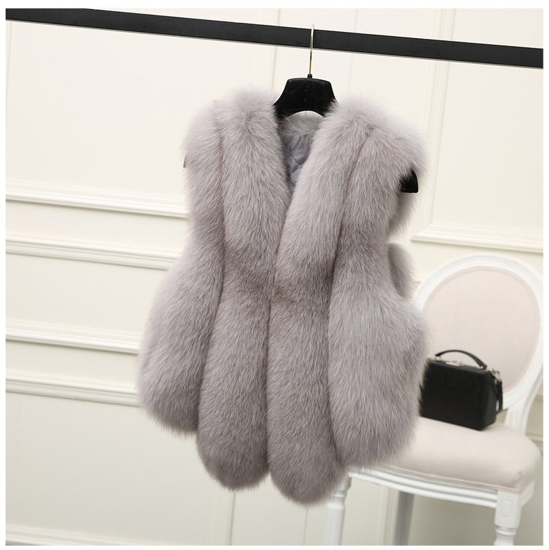 Faux Fox Fur Vest Fashion