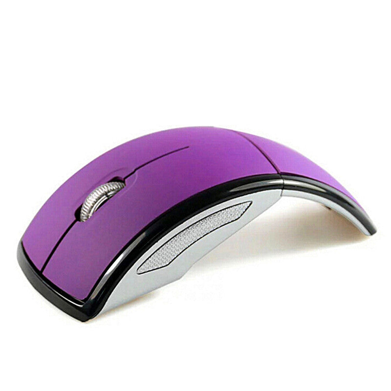 Souris sans fil pliable 2,4G avec 1600 DPI et portée de 10 m