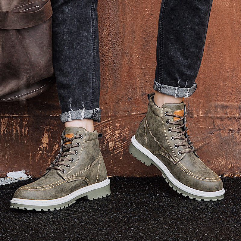 Casual English Style Martin Boots for Men