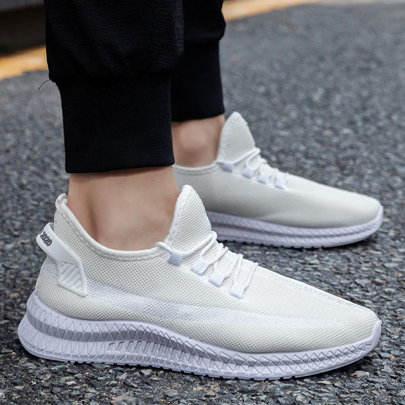 Spring & Autumn Canvas Sports Shoes with Letter Pattern