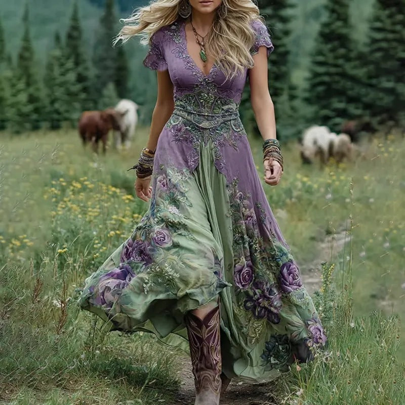 Creative Totem Women's Printed Wear Summer Dress