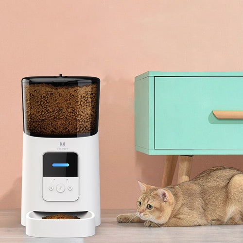 Distributeur automatique intelligent de nourriture pour animaux de compagnie avec Wi-Fi – Options noir et blanc