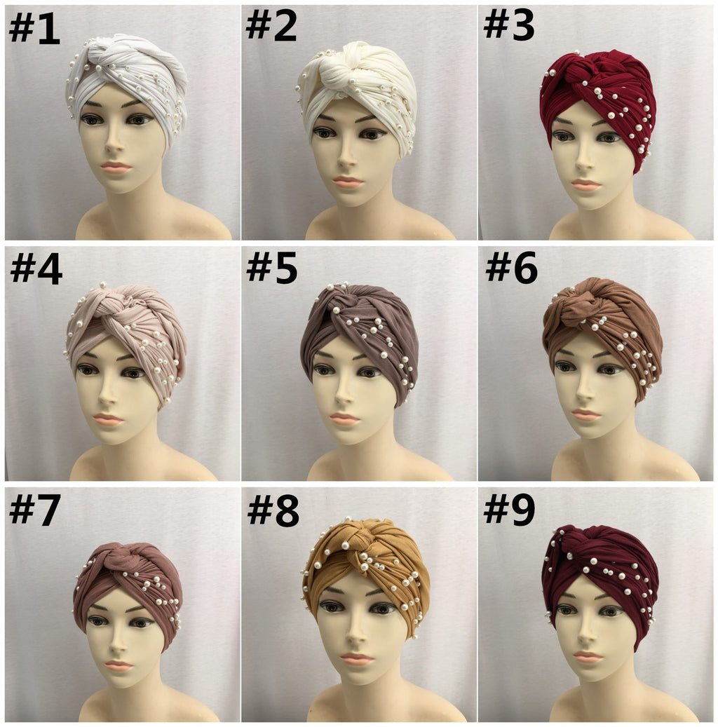 Cotton Jersey Muslim Turban Hat for Women