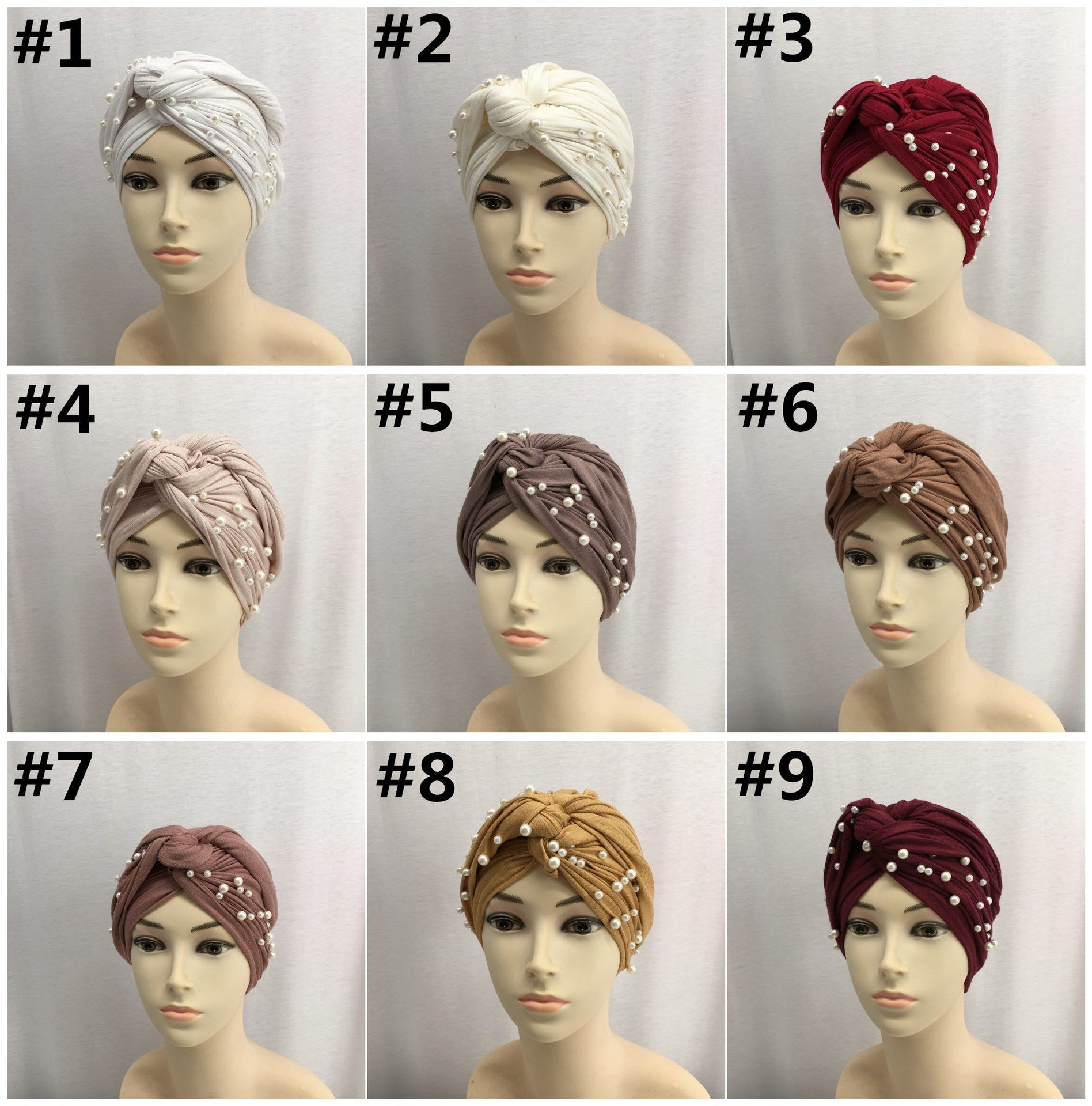 Cotton Jersey Muslim Turban Hat for Women